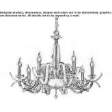 Chandelier with Swarovski® crystals Cypress