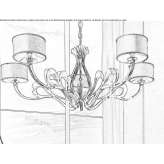 Nickel chandelier Kozare