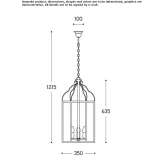 Mosiężna lampa wisząca Krusa