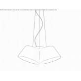 Metal LED hanging lamp Bakovci