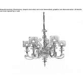 Chandelier with Swarovski® crystals Okany