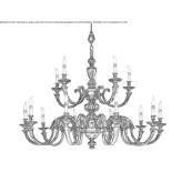 Polished brass chandelier Storfors