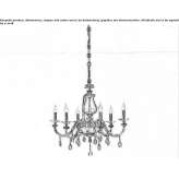 Chandelier with Swarovski® crystals Sikyon