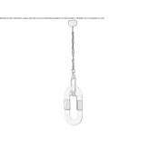 LED hanging lamp made of blown glass Quilca