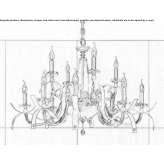 Chandelier with Swarovski® crystals Cypress