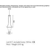 Ręcznie robiona ceramiczna lampa wisząca Huacar