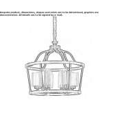 Metal hanging lamp Lapczyca