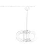 Lampa wisząca LED z dmuchanego szkła Quilca