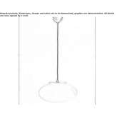 LED hanging lamp made of methacrylate Inhuma