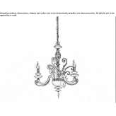 Chandelier with Swarovski® crystals Okany