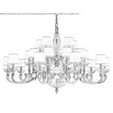 Gold French chandelier with crystal Polihon