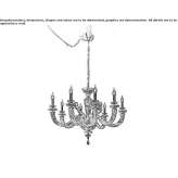 Chandelier with Swarovski® crystals Belaya