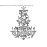 Murano glass chandelier Roby