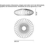 LED ceiling lamp made of polycarbonate Triebel