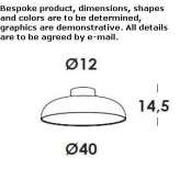 Steel LED ceiling lamp Diebling