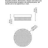 Lampa sufitowa LED ze szkła borokrzemowego i metalu Mirabel