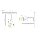 Regulowana lampa sufitowa LED z aluminium malowanego proszkowo Kostice