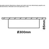 Metalowa lampa sufitowa Clane