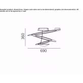 Lampa sufitowa z aluminium malowana proszkowo Teisnach