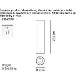 Adjustable LED ceiling light in extruded aluminum Pasinler