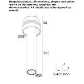 Adjustable recessed LED ceiling lamp Holte