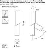 LED ceiling lamp in extruded aluminum Pianezze