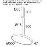 Adjustable LED ceiling lamp with fixed arm Jamoigne