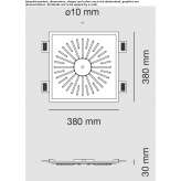 Cristaly® LED recessed ceiling light Teningen