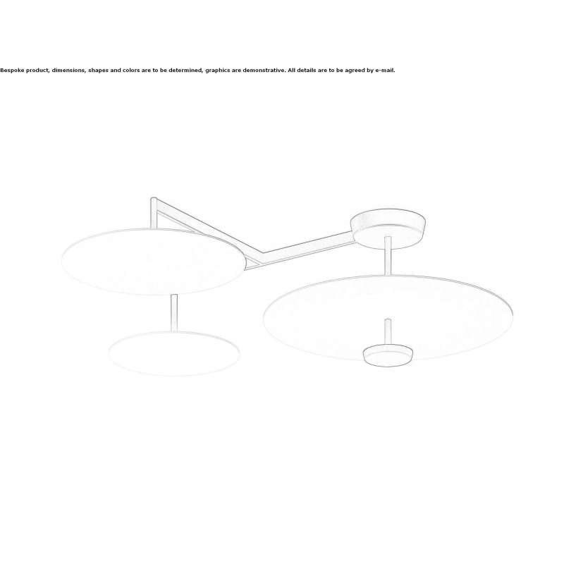 Metalowa lampa sufitowa LED Farrera