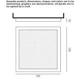 Wall lamp/ceiling lamp made of methacrylate Warcq