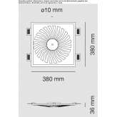 Cristaly® LED recessed ceiling light Teningen