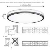 Wpuszczana lampa sufitowa LED Rancagua