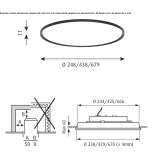 Recessed LED ceiling lamp Spianate