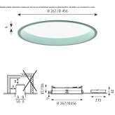 Wpuszczana lampa sufitowa LED Rockdale