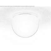 LED ceiling lamp made of sandblasted glass Lousa