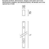 Recessed LED ceiling lamp in extruded aluminum Estaires