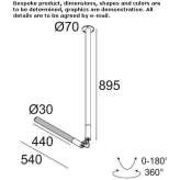 Regulowana lampa sufitowa LED Medulin