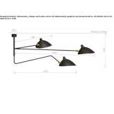 Adjustable metal ceiling lamp Peakirk