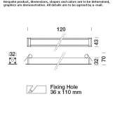 Recessed ceiling light in extruded aluminum Maillen