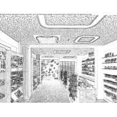 Recessed LED ceiling lamp Binatli