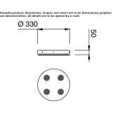 LED ceiling lamp made of stainless steel with an ionizer Nuxco