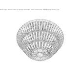 Lampa sufitowa LED ze szkła Murano Bavans