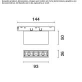 Aluminum LED ceiling lamp Ubrique