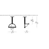 Halogen ceiling lamp Verovice