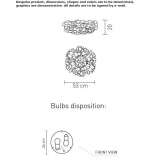 Kinkiet/lampa sufitowa Opalflex® Cogliate