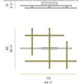 Aluminum LED ceiling lamp Sargenai