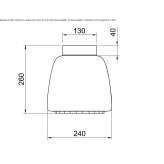 Aluminiowa lampa sufitowa Angerlo