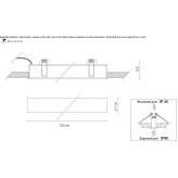 Modułowa lampa sufitowa LED do wbudowania Birzai