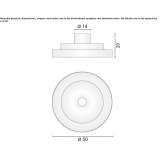 Aluminum LED ceiling lamp Saleux