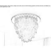 Murano glass ceiling lamp Tuzla